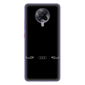 Силиконовый бампер с картинкой машины на Xiaomi POCO F2 Pro (Силует Audi)