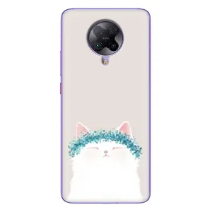 Чехол на тематику: Коты для Xiaomi POCO F2 Pro (Белый котик)