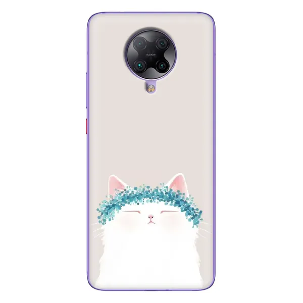 Чехол с рисунком «Белый котик» для Xiaomi POCO F2 Pro Чехол с рисунком «Белый котик» для Xiaomi POCO F2 Pro