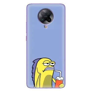 Бампер с принтом Мемы для Xiaomi POCO F2 Pro (Безразличие)