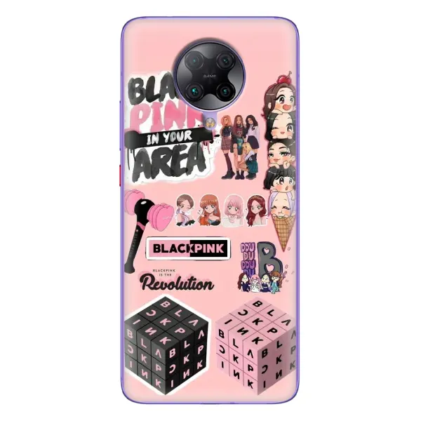Чехол с рисунком «BLACK PINK коллаж» для Xiaomi POCO F2 Pro Чехол с рисунком «BLACK PINK коллаж» для Xiaomi POCO F2 Pro