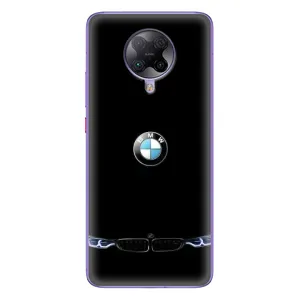 Силиконовый бампер с картинкой машины на Xiaomi POCO F2 Pro (Черный BMW)