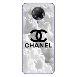 Чехол с Брендами одежды на Поко Ф2 Про (CHANEL)