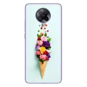 Чехлы с тематикой "ЦВЕТЫ" на Xiaomi POCO F2 Pro (Цветок-мороженное)