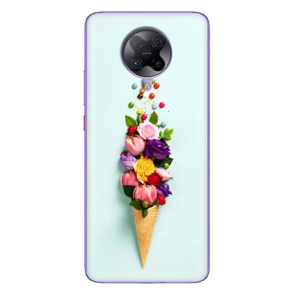 Чехол с рисунком «Цветок-мороженное» для Xiaomi POCO F2 Pro Чехол с рисунком «Цветок-мороженное» для Xiaomi POCO F2 Pro