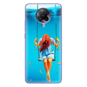 Чехол Стильные девушки на Xiaomi POCO F2 Pro (Девушка на качели)