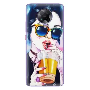 Чехол с картинкой Модные Девчонки Xiaomi POCO F2 Pro (Девушка с коктейлем)
