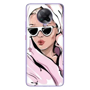 Чехол с картинкой Модные Девчонки Xiaomi POCO F2 Pro (Девушка в халате)