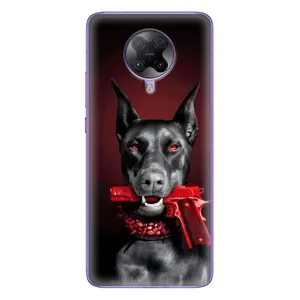 Чехол ДОБЕРМАН для Xiaomi POCO F2 Pro (Доберман злой)