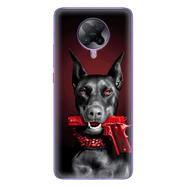 Чехол с рисунком «Доберман злой» для Xiaomi POCO F2 Pro Чехол с рисунком «Доберман злой» для Xiaomi POCO F2 Pro