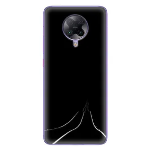 Чехол с картинками на черном фоне для Xiaomi POCO F2 Pro (Дорога)
