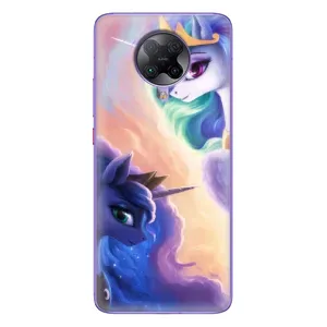 Чехол Unicorn на Xiaomi POCO F2 Pro (Единорожки на тучках)