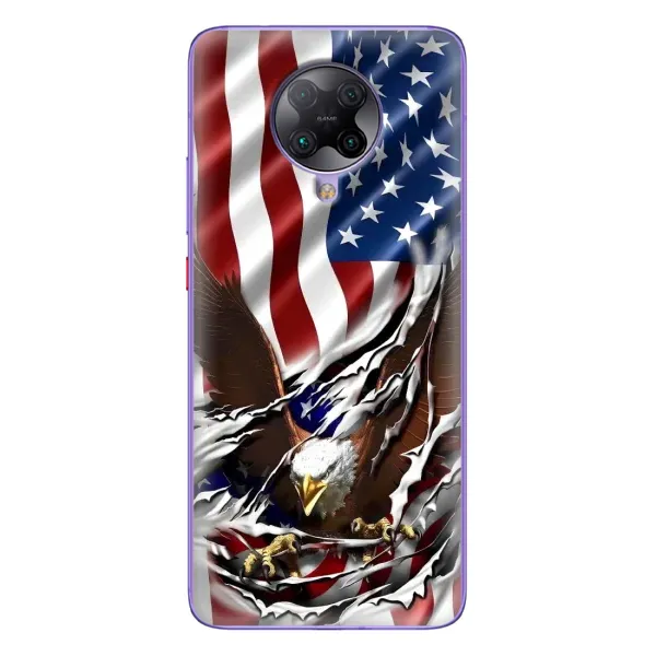 Чехол с рисунком «Флаг USA» для Xiaomi POCO F2 Pro Чехол с рисунком «Флаг USA» для Xiaomi POCO F2 Pro