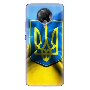 Чехол с картинкой (Патриотический ГЕРБ) на Xiaomi POCO F2 Pro (Герб и Флаг Украины)