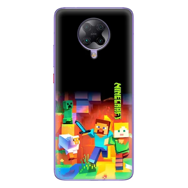 Чехол с рисунком «Герой Майнкрафт» для Xiaomi POCO F2 Pro Чехол с рисунком «Герой Майнкрафт» для Xiaomi POCO F2 Pro