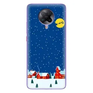 Силіконовий бампер на різдво для Xiaomi POCO F2 Pro (Місто в снігу)