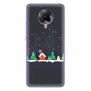 Силіконовий бампер на різдво для Xiaomi POCO F2 Pro (Місто зимове)