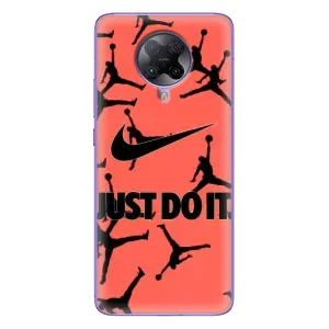 Силіконовый Чохол Nike Air Jordan на Поко Ф2 Про (Just Do It)
