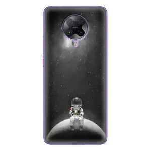 Силиконовый Чехол с принтом "Космонавты" на Xiaomi POCO F2 Pro (Космонавт романтик)
