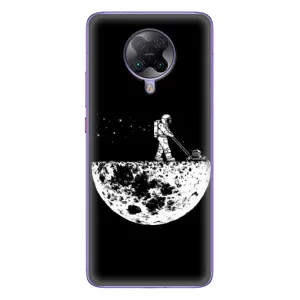 Силиконовый Чехол с принтом "Космонавты" на Xiaomi POCO F2 Pro (Космонавт)