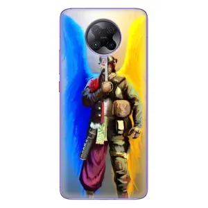 Чехол с картинкой (Патриотический КОЗАК) на Xiaomi POCO F2 Pro (Козак с крыльями)