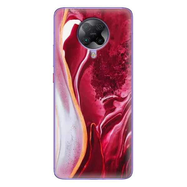 Чехол с рисунком «Красный мрамор» для Xiaomi POCO F2 Pro Чехол с рисунком «Красный мрамор» для Xiaomi POCO F2 Pro