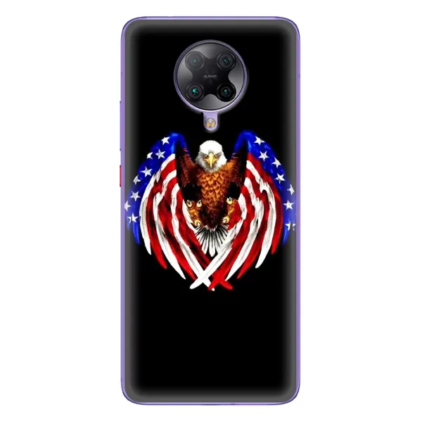 Чехол с рисунком «Крылья США» для Xiaomi POCO F2 Pro Чехол с рисунком «Крылья США» для Xiaomi POCO F2 Pro