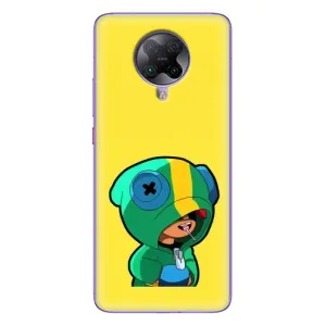Чехол Бравл Старс для Xiaomi POCO F2 Pro (Леон (LEON))