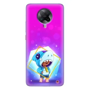 Чехол Бравл Старс для Xiaomi POCO F2 Pro (Леон в костюме Акулы)
