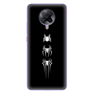 Чехол Супергерой Человека Паука на Xiaomi POCO F2 Pro (Лого паука)