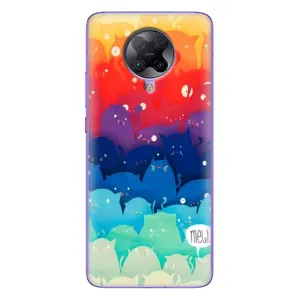 Силиконовый чехол с котиком для Xiaomi POCO F2 Pro (Mew)
