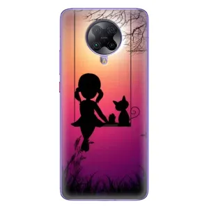 Девчачий Чехол для Xiaomi POCO F2 Pro (На качели)