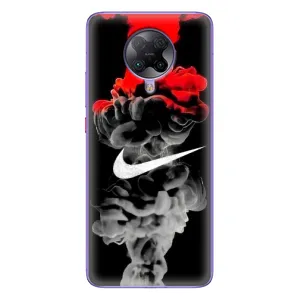 Силиконовый Чехол на Xiaomi POCO F2 Pro с картинкой Nike (Nike дым)