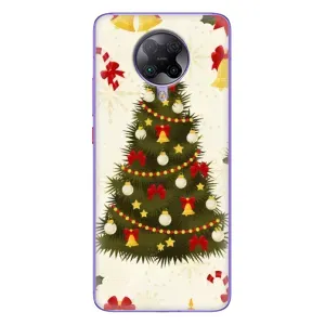 Чехол Новогодняя Елка на Xiaomi POCO F2 Pro (Новогодний принт)