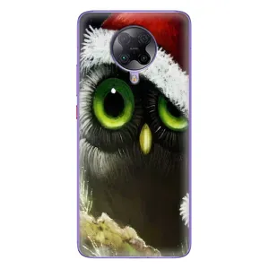 Чехлы с принтом СОВЫ для Xiaomi POCO F2 Pro (Новогодняя Сова)