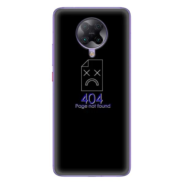 Чехол с рисунком «Ошибка 404» для Xiaomi POCO F2 Pro Чехол с рисунком «Ошибка 404» для Xiaomi POCO F2 Pro