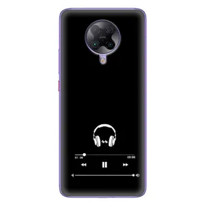 Чехол с картинками на черном фоне для Xiaomi POCO F2 Pro (Плеер)