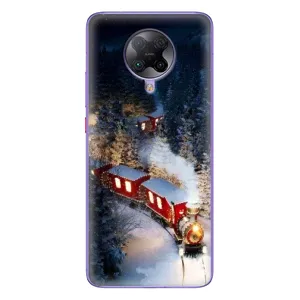 Силіконовий бампер на різдво для Xiaomi POCO F2 Pro (Потяг)