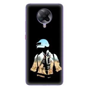 Силиконовый чехол с картинкой "Герой Pubg" на Xiaomi POCO F2 Pro (Пубг мен)