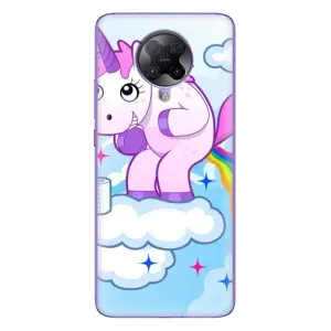 Чехол Unicorn на Xiaomi POCO F2 Pro (Радуга единорожка)