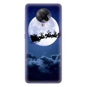 Чохол Санта Клаус для Xiaomi POCO F2 Pro (Санта - місяць)