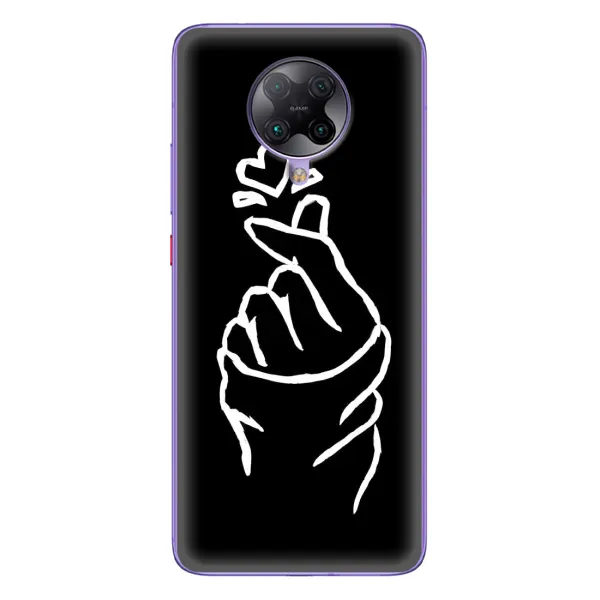 Чехол с рисунком «Сердце на черном» для Xiaomi POCO F2 Pro Чехол с рисунком «Сердце на черном» для Xiaomi POCO F2 Pro