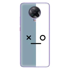 Силиконовые Чехлы (смешные стикеры) для Xiaomi POCO F2 Pro (Серо-белый)