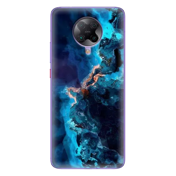 Чехол с рисунком «Синий мрамор» для Xiaomi POCO F2 Pro Чехол с рисунком «Синий мрамор» для Xiaomi POCO F2 Pro