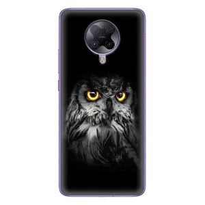 Чехлы с принтом СОВЫ для Xiaomi POCO F2 Pro (Сова на чёрном)