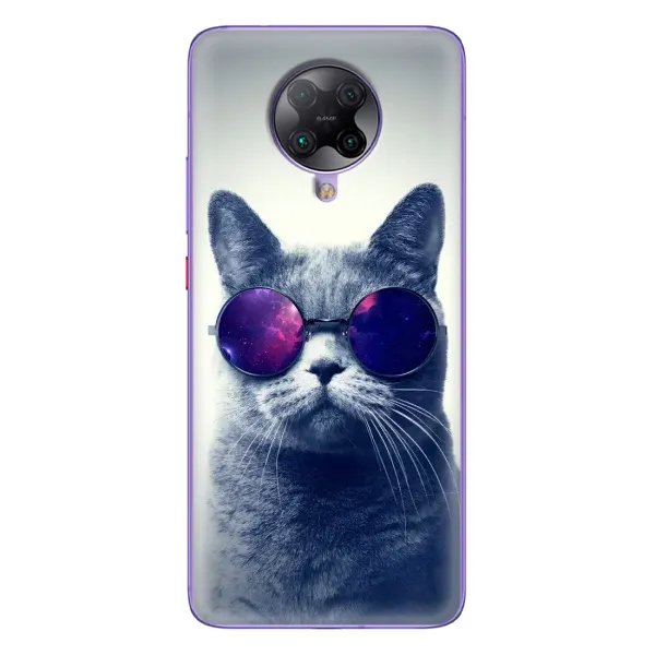 Чехол с рисунком «Стильный КОТ» для Xiaomi POCO F2 Pro Чехол с рисунком «Стильный КОТ» для Xiaomi POCO F2 Pro