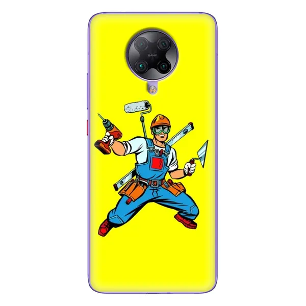 Чехол с рисунком «Строитель» для Xiaomi POCO F2 Pro Чехол с рисунком «Строитель» для Xiaomi POCO F2 Pro