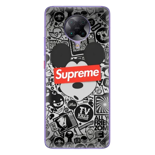 Чехол с рисунком «Supreme Маус» для Xiaomi POCO F2 Pro Чехол с рисунком «Supreme Маус» для Xiaomi POCO F2 Pro