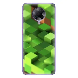 Чохли для Xiaomi POCO F2 Pro (Персонажі МайнКрафт) (Текстура)