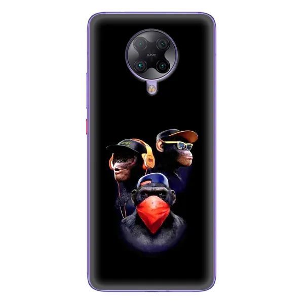 Чехол с рисунком «Три обезьяны» для Xiaomi POCO F2 Pro Чехол с рисунком «Три обезьяны» для Xiaomi POCO F2 Pro